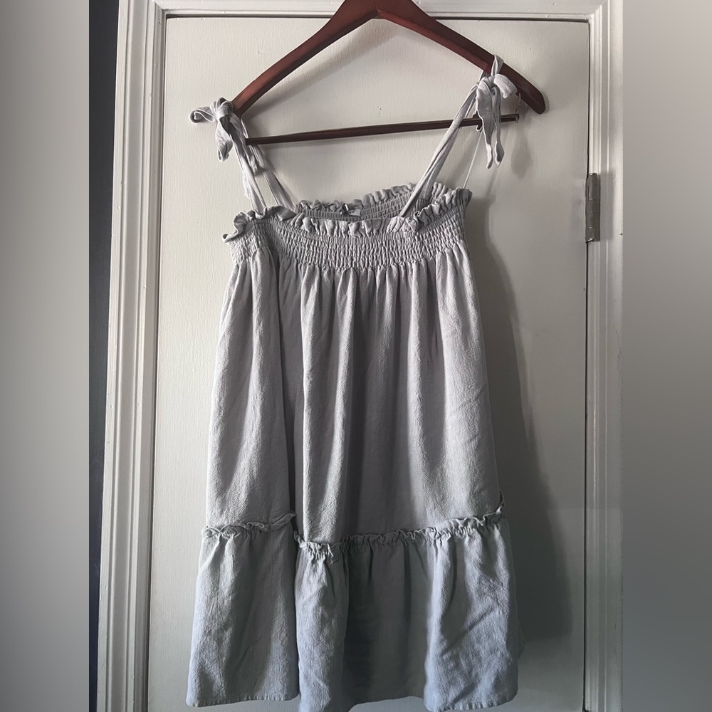Crescent Gray Sleeveless Top
